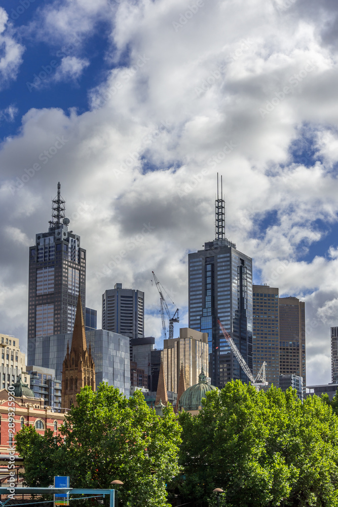 Fototapeta premium Melbourne CBD Skyline, Victoria, Australia