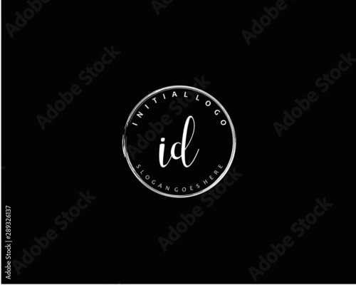  ID Initial letter logo template vector