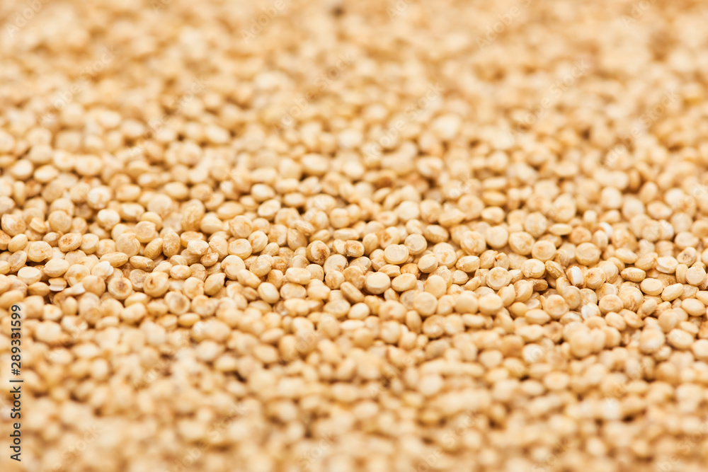 close up view of organic raw white quinoa close up view of organic raw white quinoa