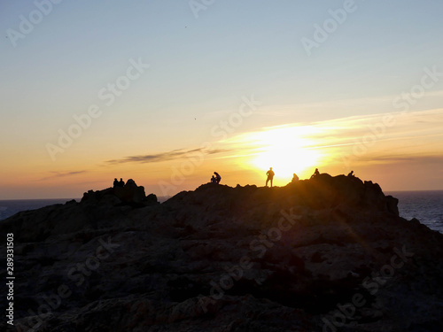 soleil couchant sur l'ile rousse - Corse