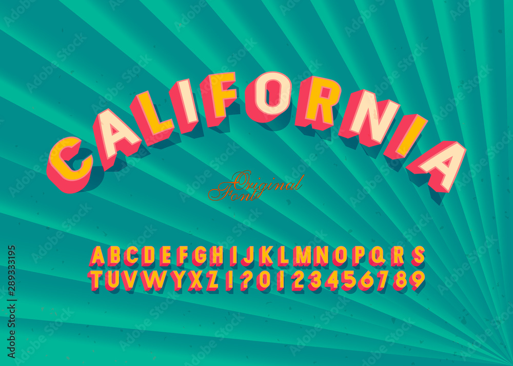 Obraz premium Retro Typeface.