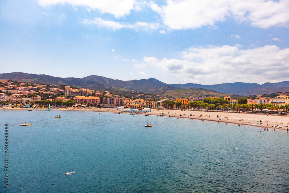 Banyuls-sur-Mer beach, Pyrenees-Orientales, Catalonia, Languedoc-Roussillon, France