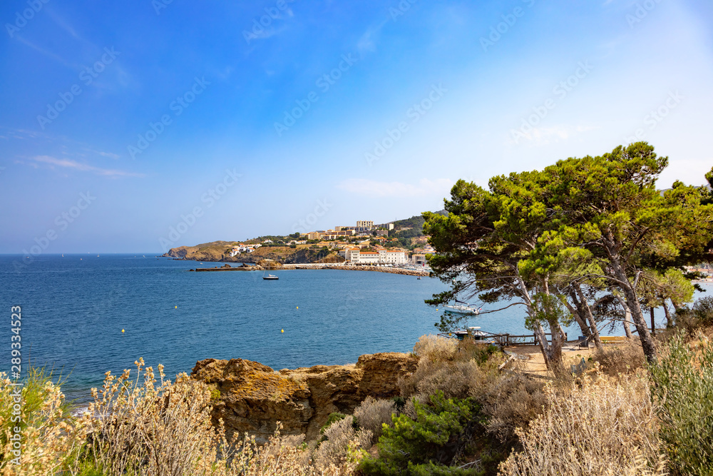  Seaside of Banyuls-sur-Mer, Pyrenees-Orientales, Catalonia, Languedoc-Roussillon, France