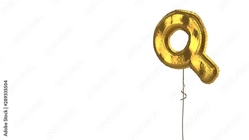 gold balloon symbol of search on white background gold balloon symbol of search on white background