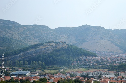 landscape of the city in the valley