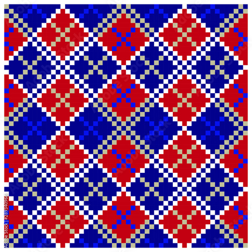 Colourful Classic Modern Argyle Seamless Print/Pattern in Vector - This is a classic argyle(diamond shape) pattern suitable for both online/physical medias such as website resources, graphics, prints