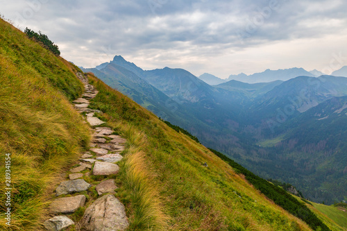 Hiking trail in Tatra mount...