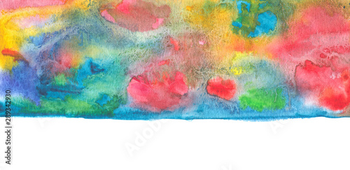 Abstract watercolor  blot painted background. Texture paper.
