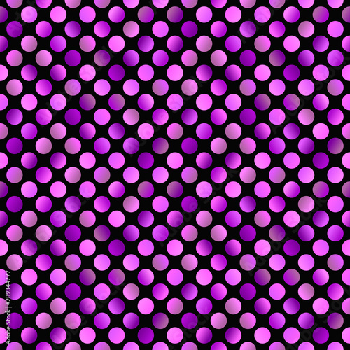 Seamless circle pattern background - abstract vector design from gradient circles