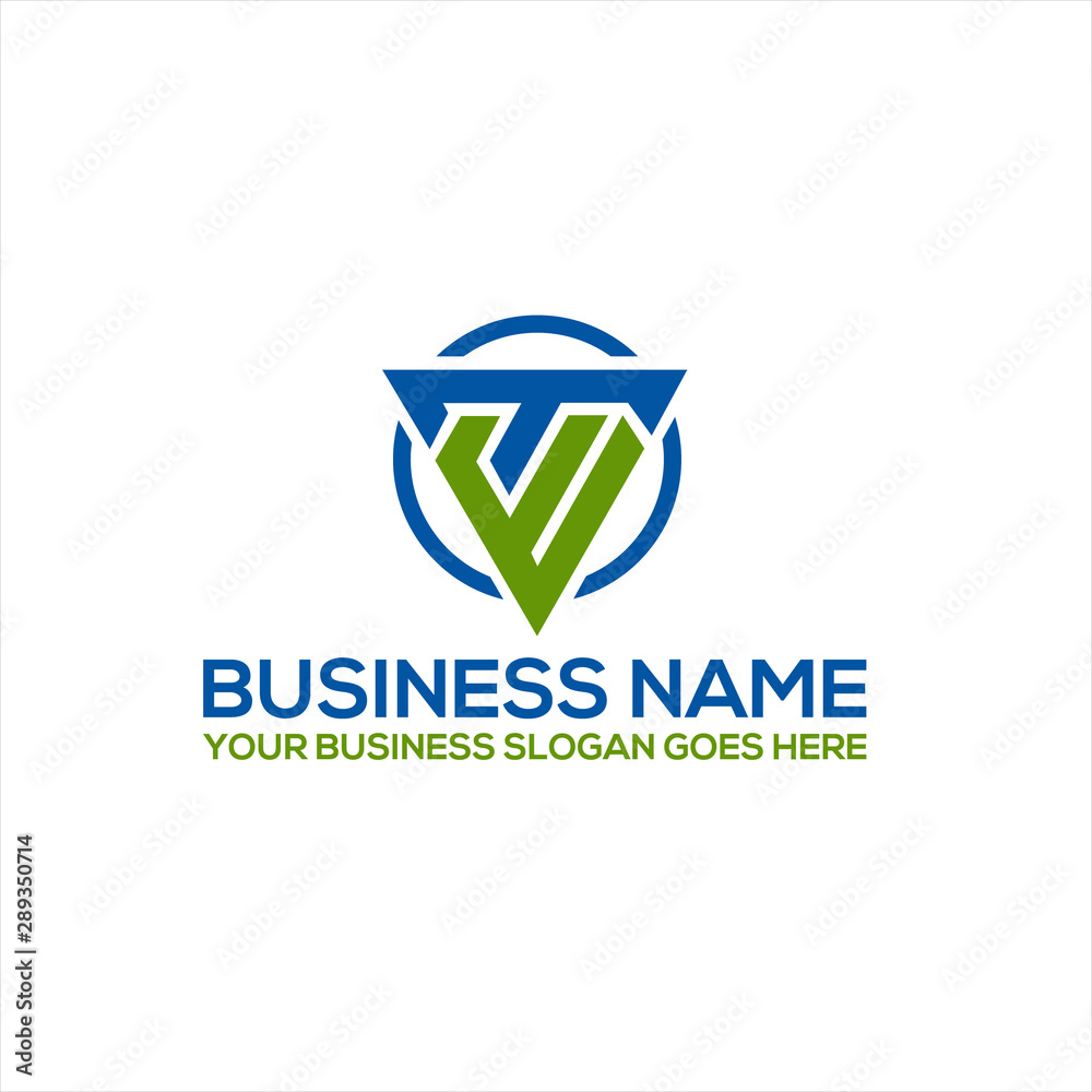 Tw letter Logo Design Template & Brand identity design 