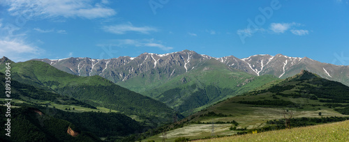 Beautiful view on Mountains , Beautiful mountains. Armenian landscape , Armenian Highlands. Handheld panorama of the mountains. © Gevorg Simonyan