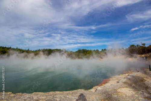 Champagne Pool in Wai-o-tapu an active geothermal area, New Zealand
