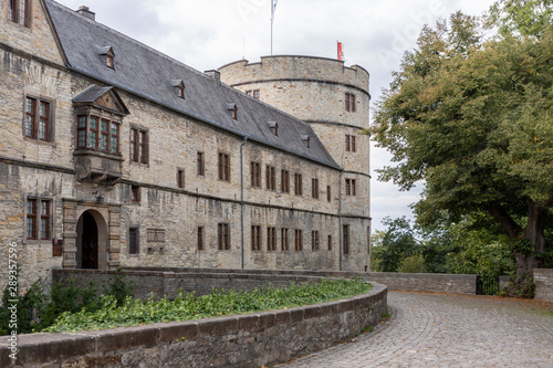 Brick wall and great round tower of the Wewelburg castle photo