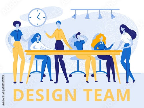 Design Team Group of Creative Men and Women Banner