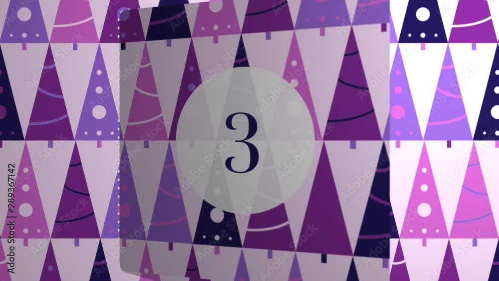 Christmas Advent Calendar Window Reveals to Green Screen. 24 Illustrated Windows Animate Open to Chroma Green.