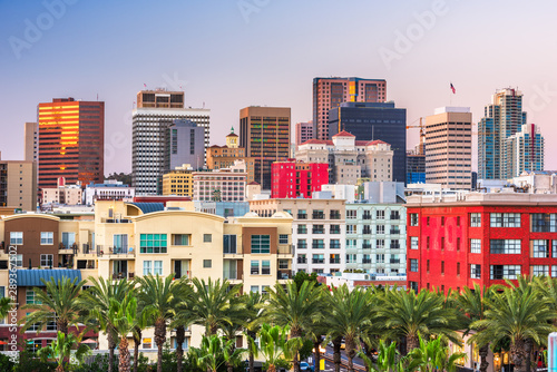 San Diego, California, USA downtown cityscape