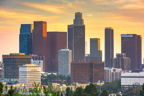 Los Angeles, California, USA downtown skyline