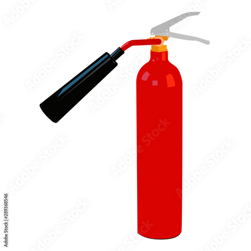 Fire extinguisher red color vector picture icon