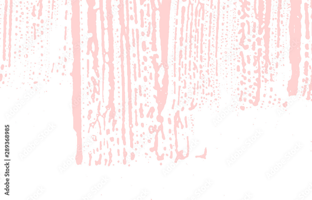 Naklejka premium Grunge texture. Distress pink rough trace. Fetchin