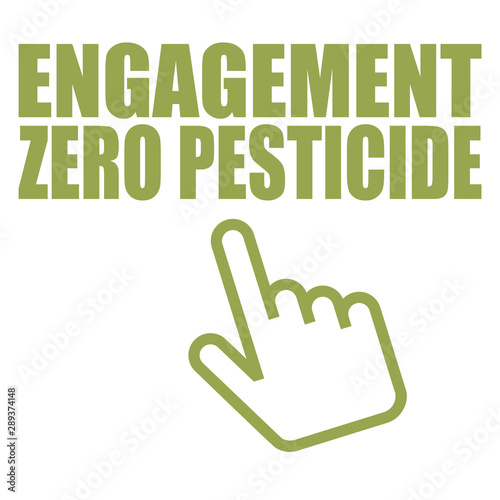 Logo engagement zéro pesticide.