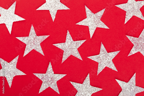 Christmas Background with Shining Stars.
