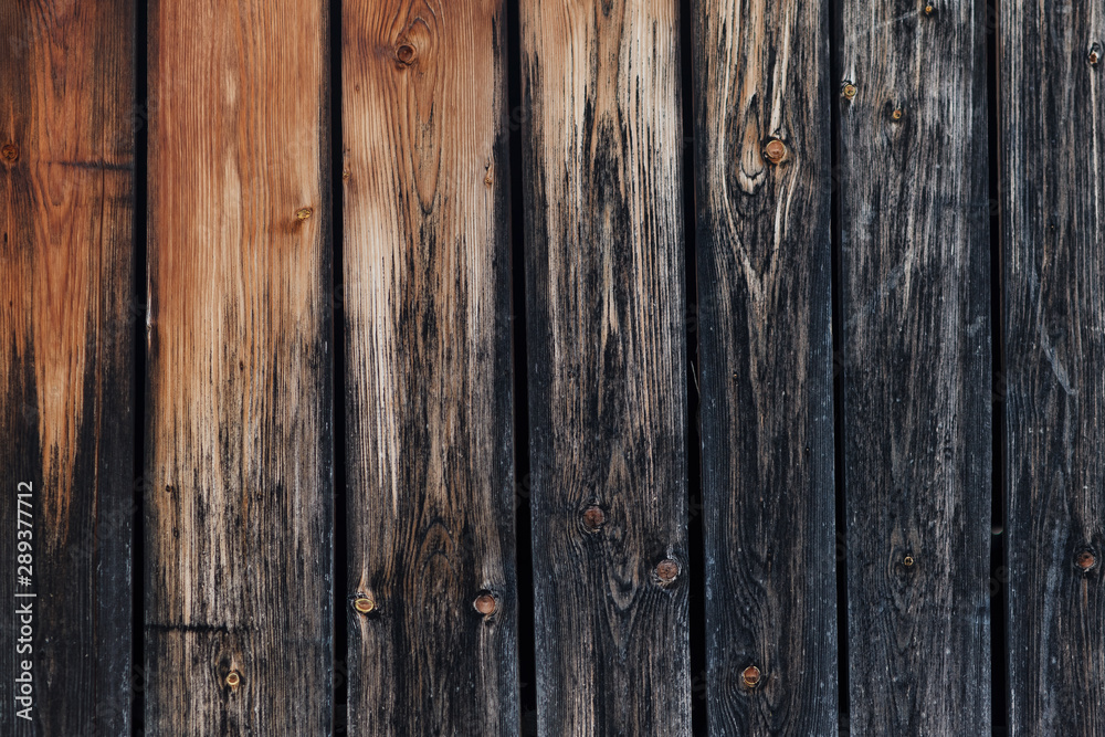 Dark vintage wooden background.