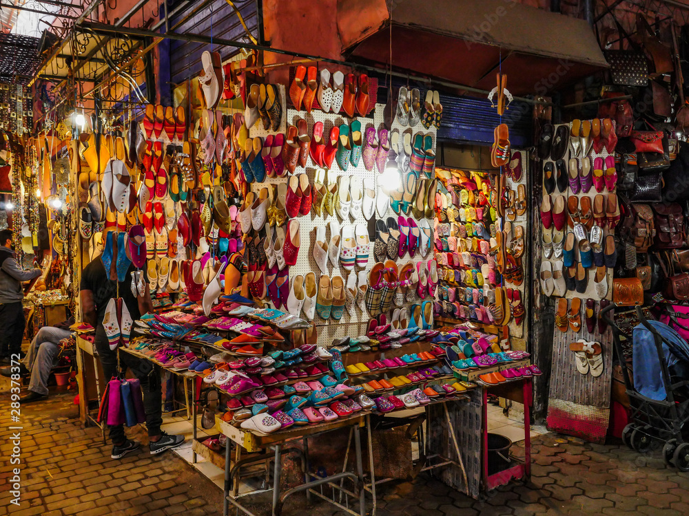 Morocco Marakech traditional street market