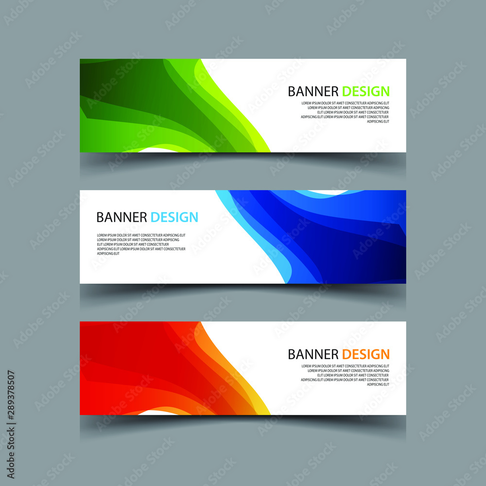 Fototapeta premium Vector Abstract design banner web template