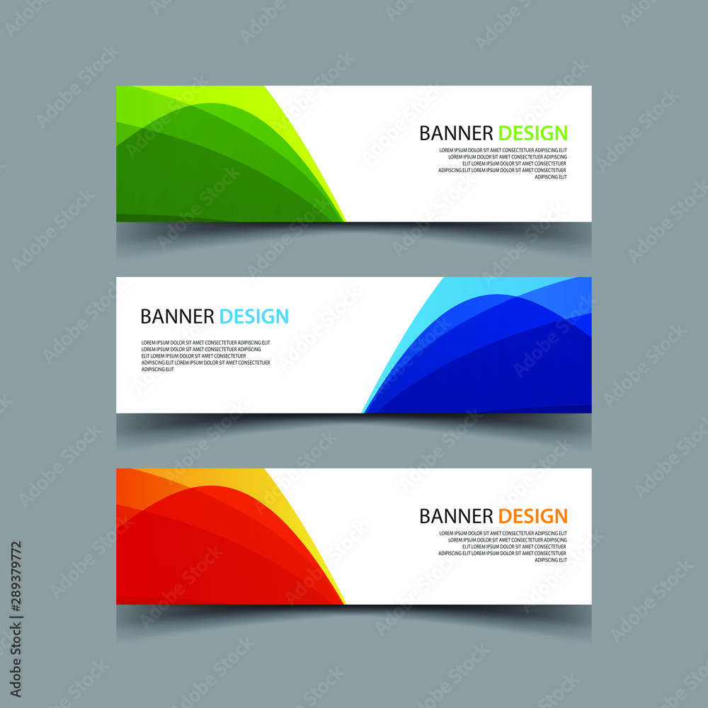 Fototapeta premium Vector Abstract design banner web template