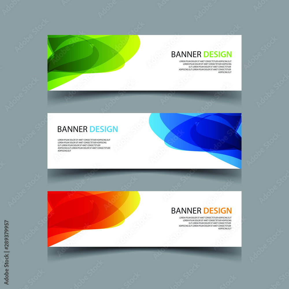 Fototapeta premium Vector Abstract design banner web template