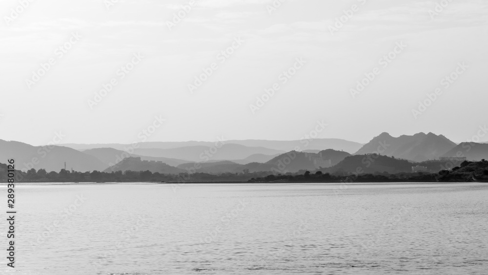 View on the Udaipur's lake