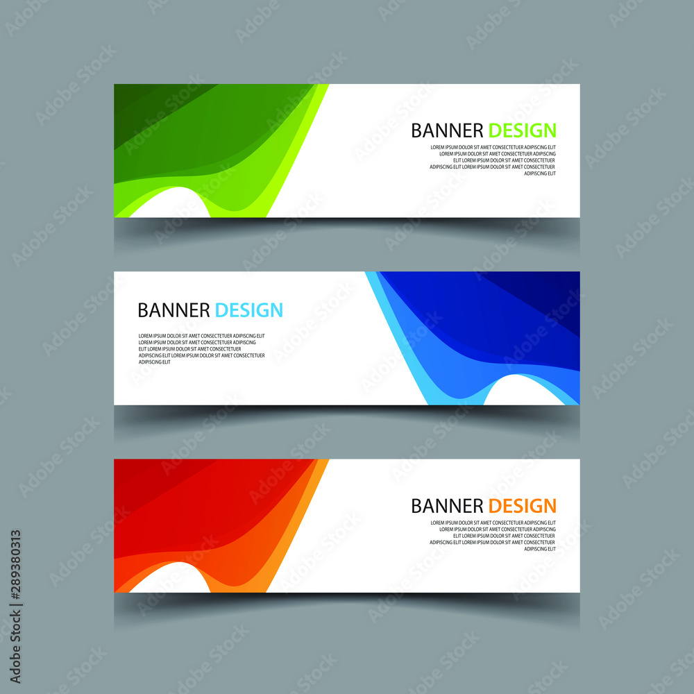 Fototapeta premium Vector Abstract design banner web template