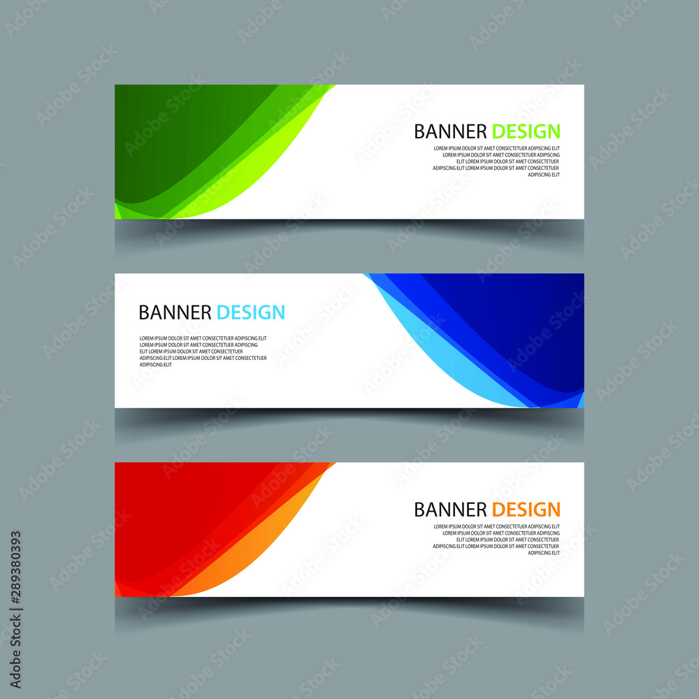 Naklejka premium Vector Abstract design banner web template