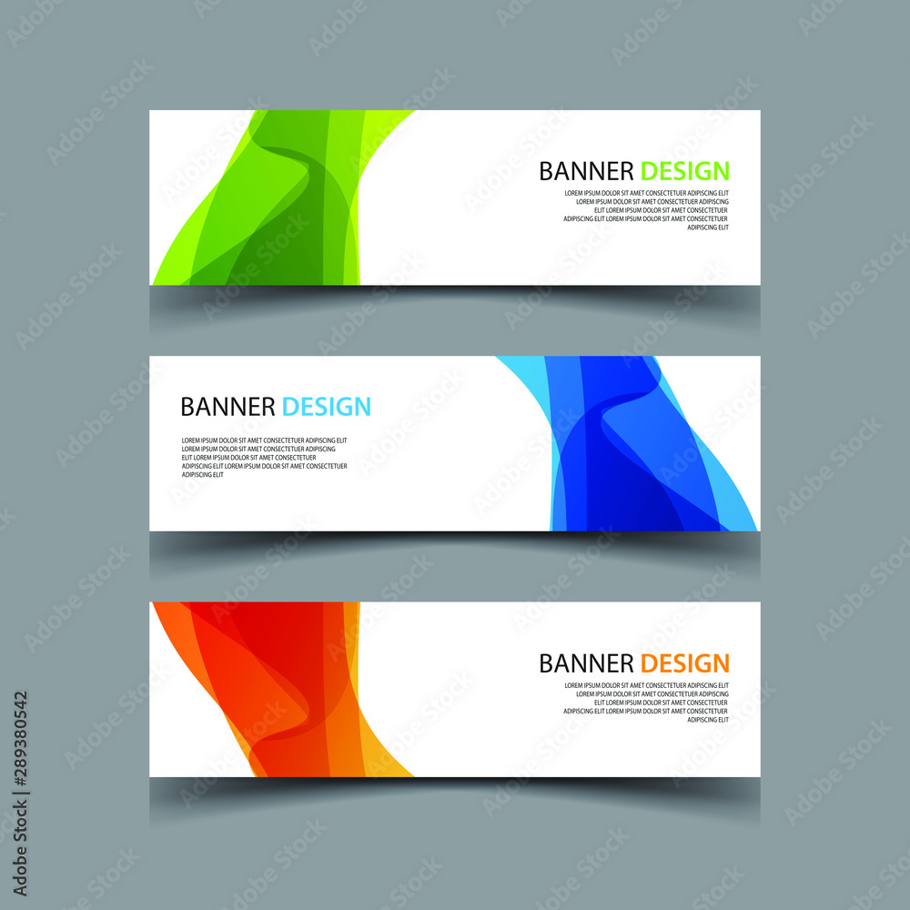 Fototapeta premium Vector Abstract design banner web template