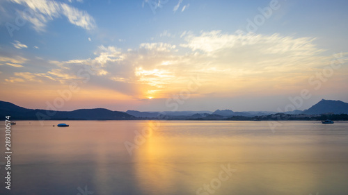 View on the mountain from Udaipur in India