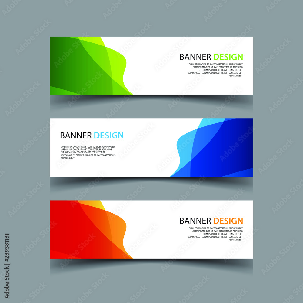 Vector Abstract design banner web template Vector Abstract design banner web template