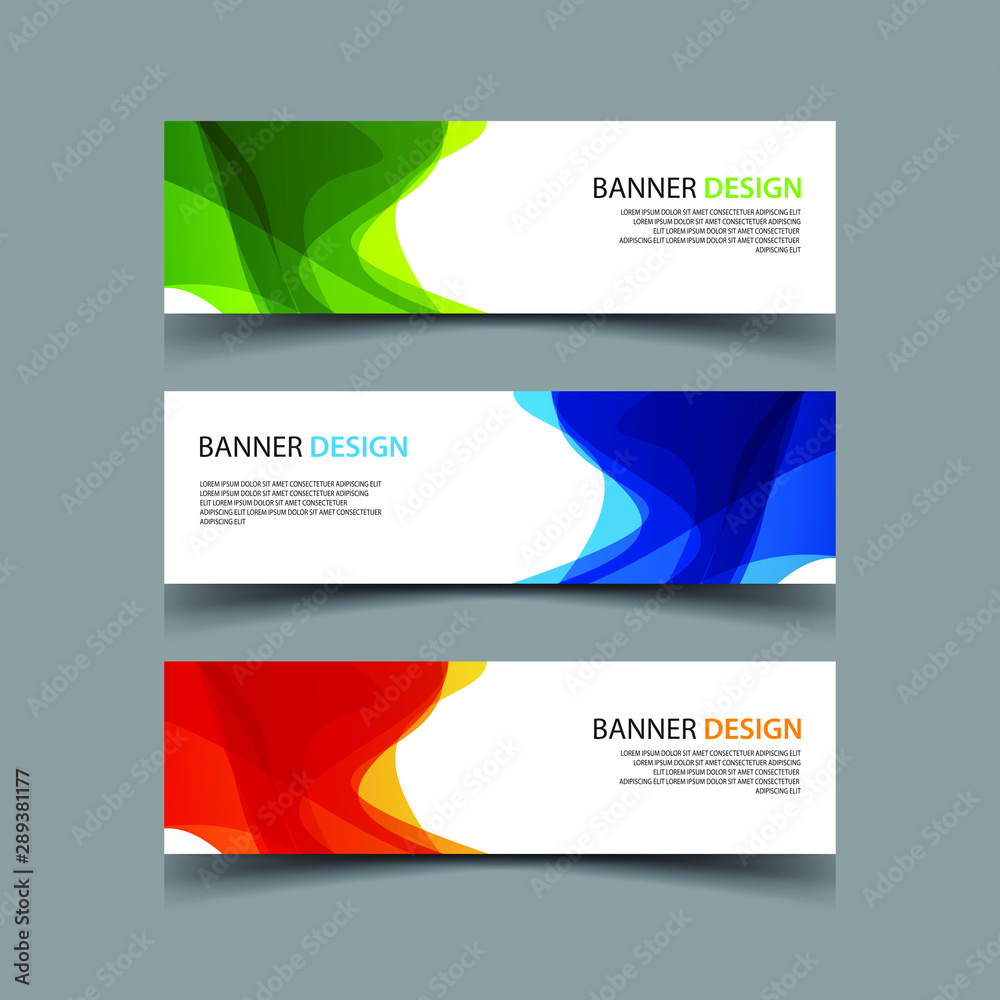 Fototapeta premium Vector Abstract design banner web template