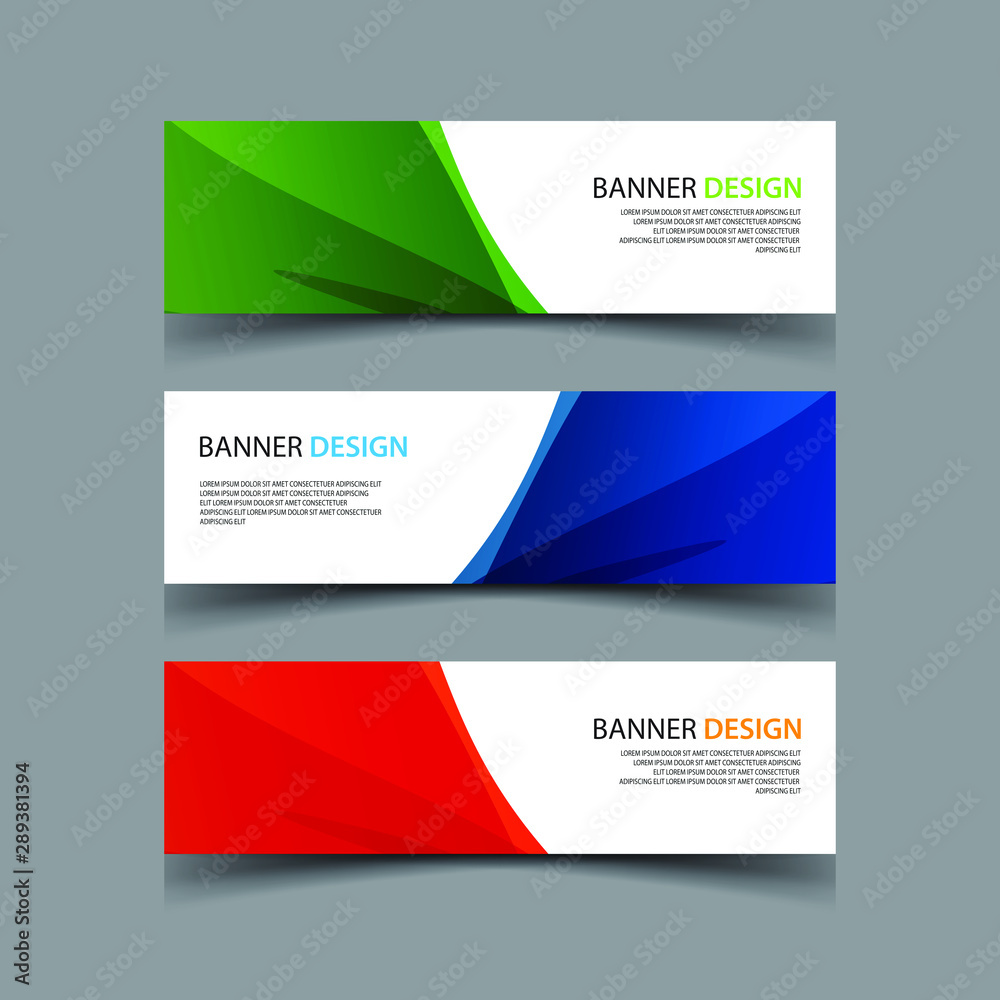 Fototapeta premium Vector Abstract design banner web template