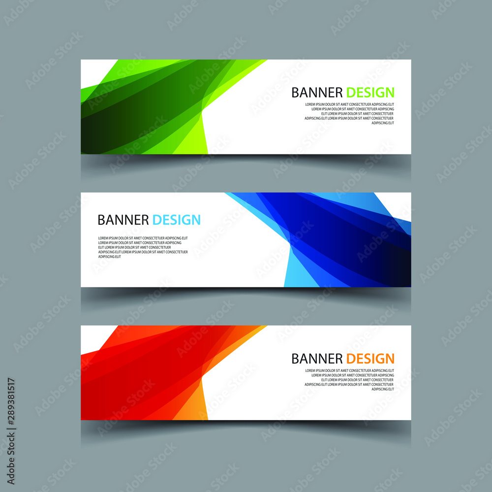 Fototapeta premium Vector Abstract design banner web template
