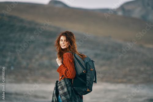 portrait of young woman on the beach