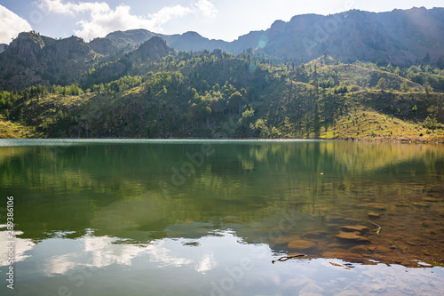 Lake Madh in National Park Lure in Albania
