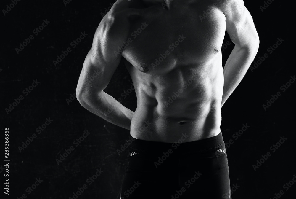 Fototapeta premium muscular man with naked torso