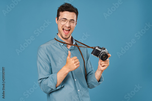 man with camera