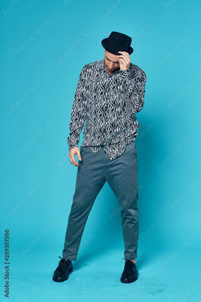 portrait of young man in hat