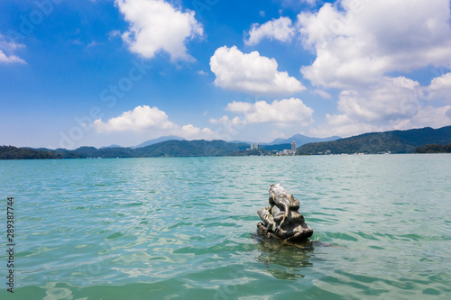 Nine Frog Statue stacks in Sun Moon Lake © ChenPG