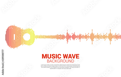 Guitar Sound wave Music Equalizer background. background for event concert and music festival