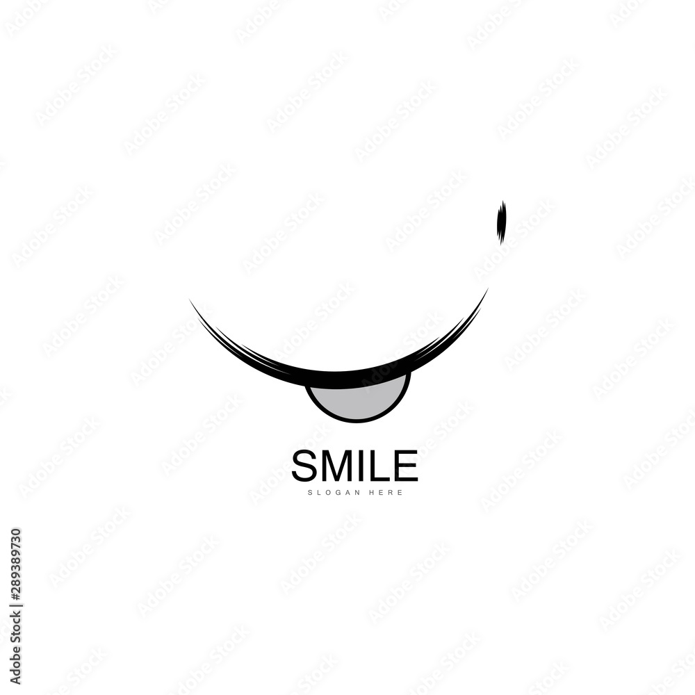 Obraz premium Smile icon Logo Vector Template Design