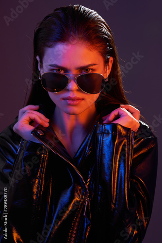 young woman in sunglasses