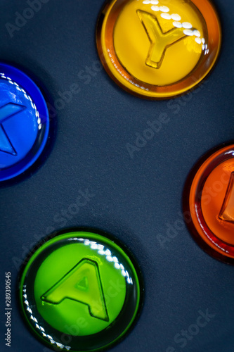 Buttons on a Gaming Controller