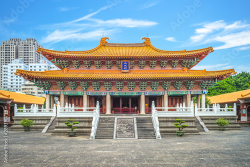 Confucius Temple at Taichung, Taiwan. the translation of the chinese characters is "dacheng hall, the main hall of confucian temple"